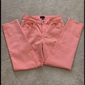 NYDJ, ankle length, 2P, coral jeans